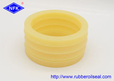 Yellow Rod Hydraulic Piston Oil Seal UPI PU 35 Mpa Stress Mid Sliding Resistant