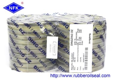 Sello de polvo de goma DINGZING ME-1N 100×114×8 TPU/8L95+SPCC Beige 95A Sello de polvo de trabajo pesado