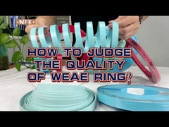 Material PTFE anillos de desgaste hidráulicos de alta elasticidad resistente al desgaste para el uso mecánico